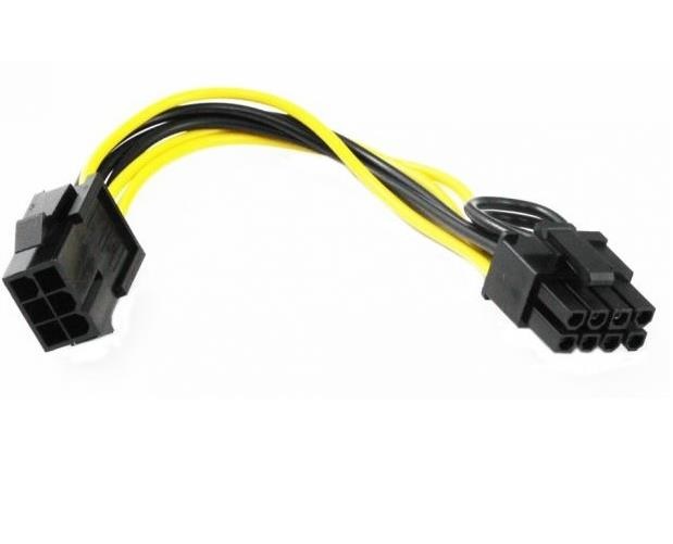 Pcie 8 Pin (6+2) Pci-e Ekran Kartı Power Güç Çevirici Dönüştürücü Adaptör
