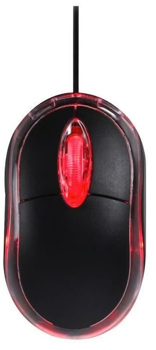 Torima Kablolu Mini Işıklı Siyah Optik Mouse