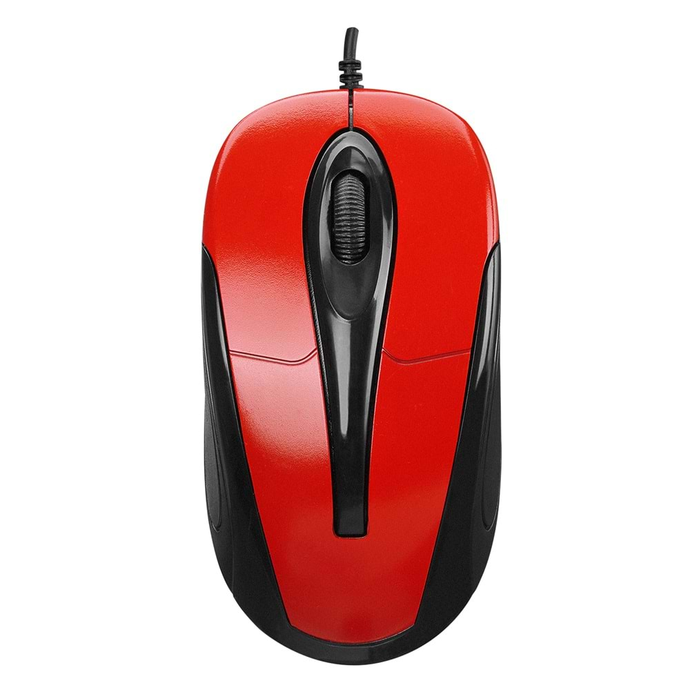 Everest Usb Kablolu Siyah/Kırmızı Mouse