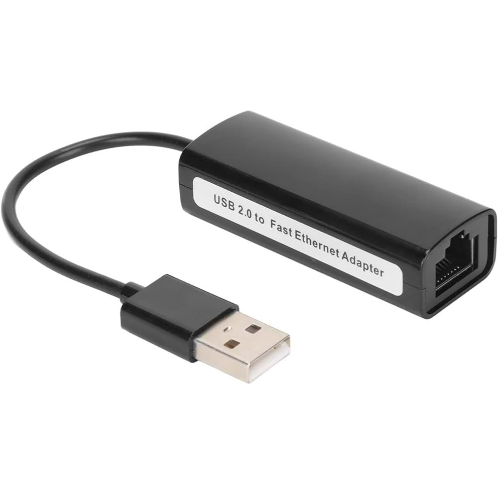 Usb 2.0 To Ethernet 10/100 Mbps Usb Lan Siyah Ethernet Adapter