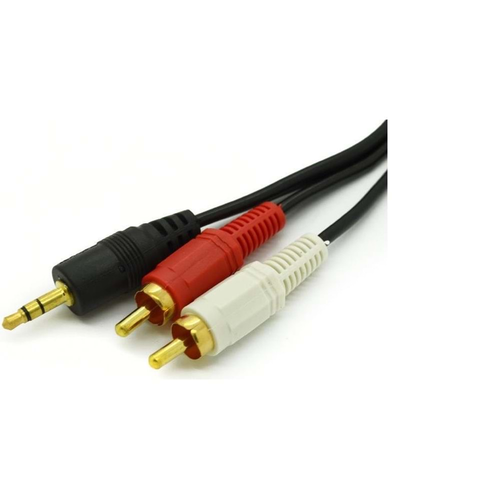 Novalink 3.5 mm Stereo To 2 Rca Aux Tos Ses Kulaklık Kablosu