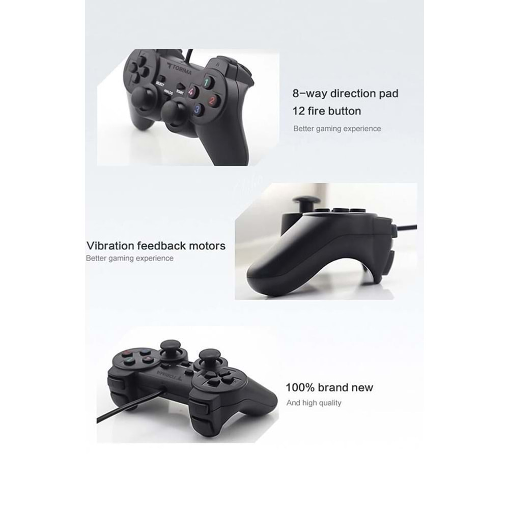 Torima P2 Siyah Analog Usb Joystick Pc Oyun Kolu Gamepad Konsol