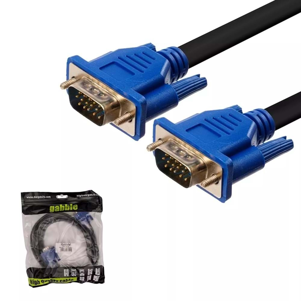 15Pin Erkek/Erkek 5 Metre Vga Kablo