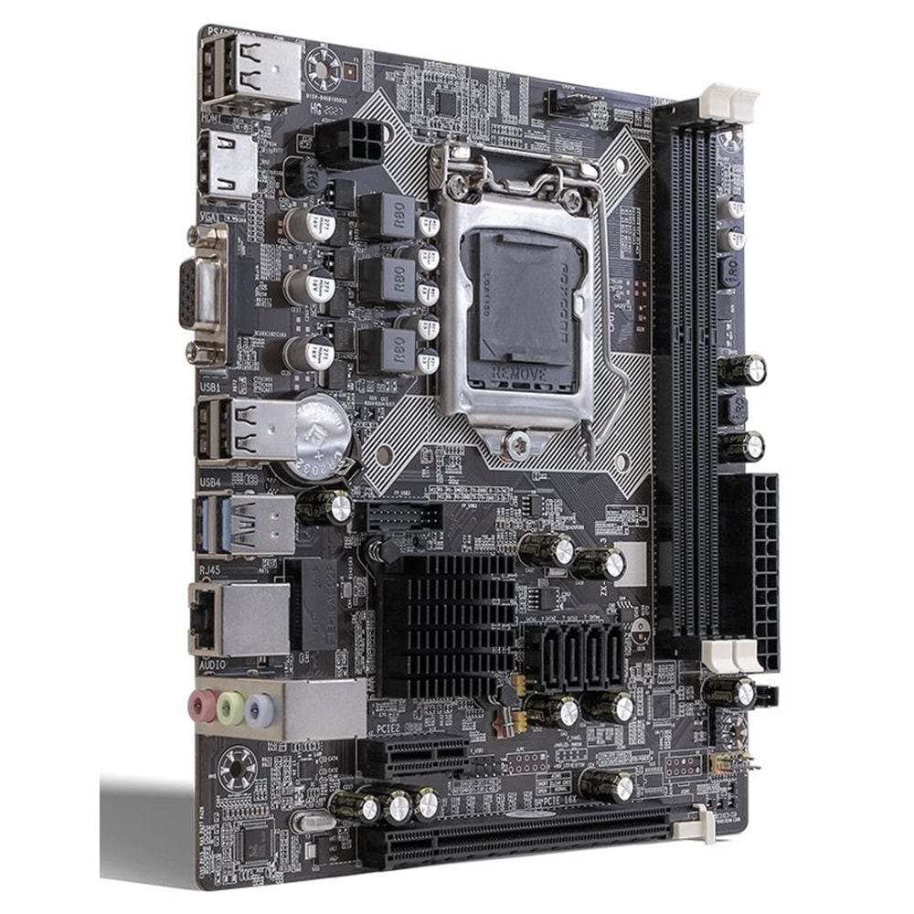Turbox WorkTeam H81 M.2 Sata Ddr3 1600MHz Usb 2.0 Vga Hdmi Ses G.Lan 1150P 4.Gen & 5.Gen Anakart