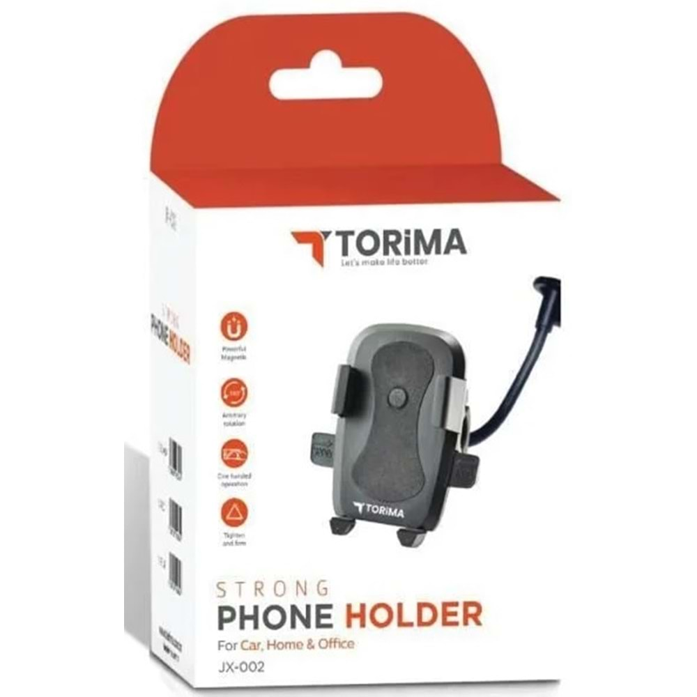 Torima JX-002 Siyah Çok Amaçlı Magnetic Car Holder Araç İçi Telefon Tutucu