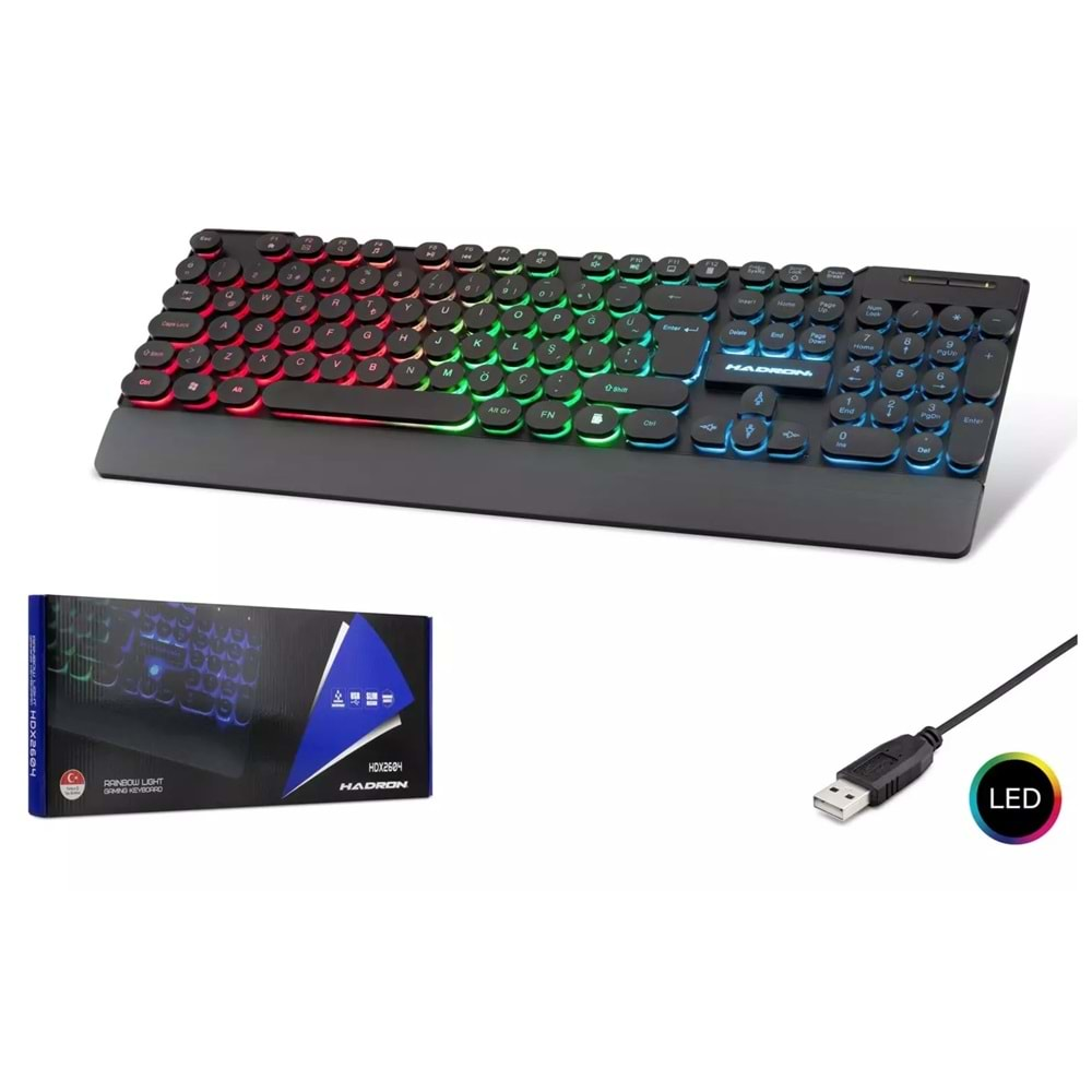 Hadron HD2604 Işıklı Oyuncu Gaming Kablolu Klavye