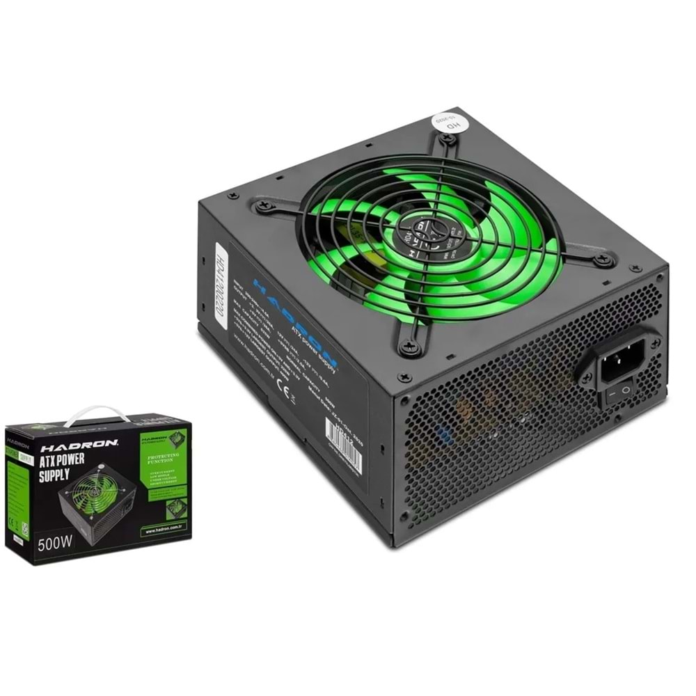 Hadron 500W 12cm. Fanlı Güç Kaynağı Power Supply