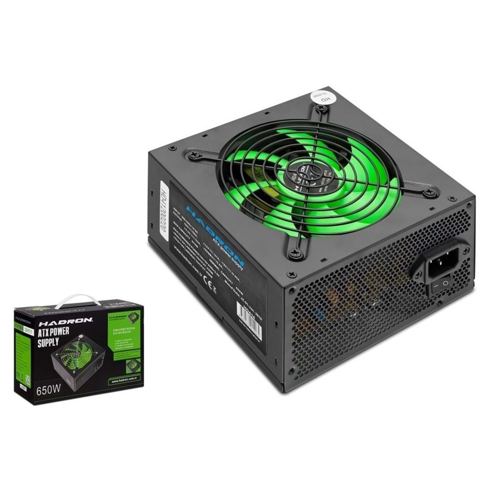 Hadron 650W 12cm. Fanlı Güç Kaynağı Power Supply