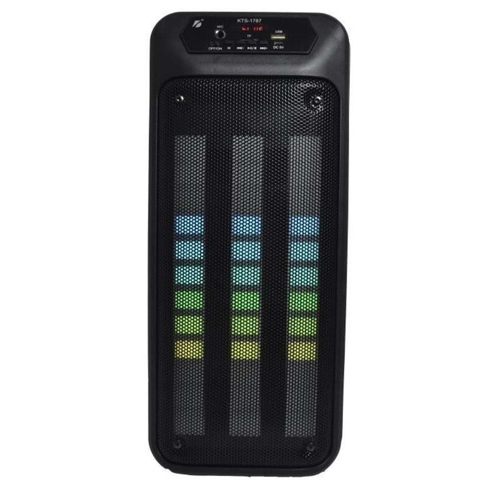 Torima Siyah RGB Ledli Bt/Usb/Tf Kartı/Fm Radyo/Tws Subwoofer Bluetooth Hoparlör Speaker