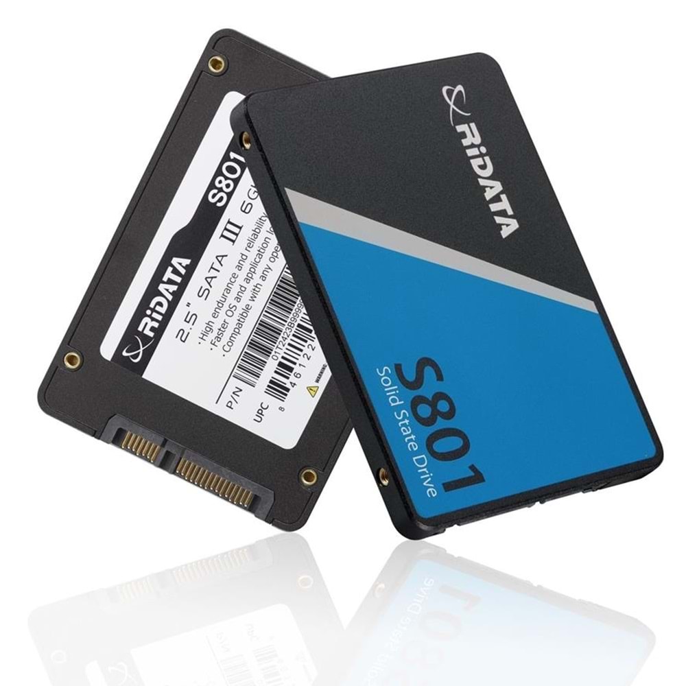 Ridata 128Gb Sata III (6Gb/s) S801 Read Up 520MB/s SSD Harddisk