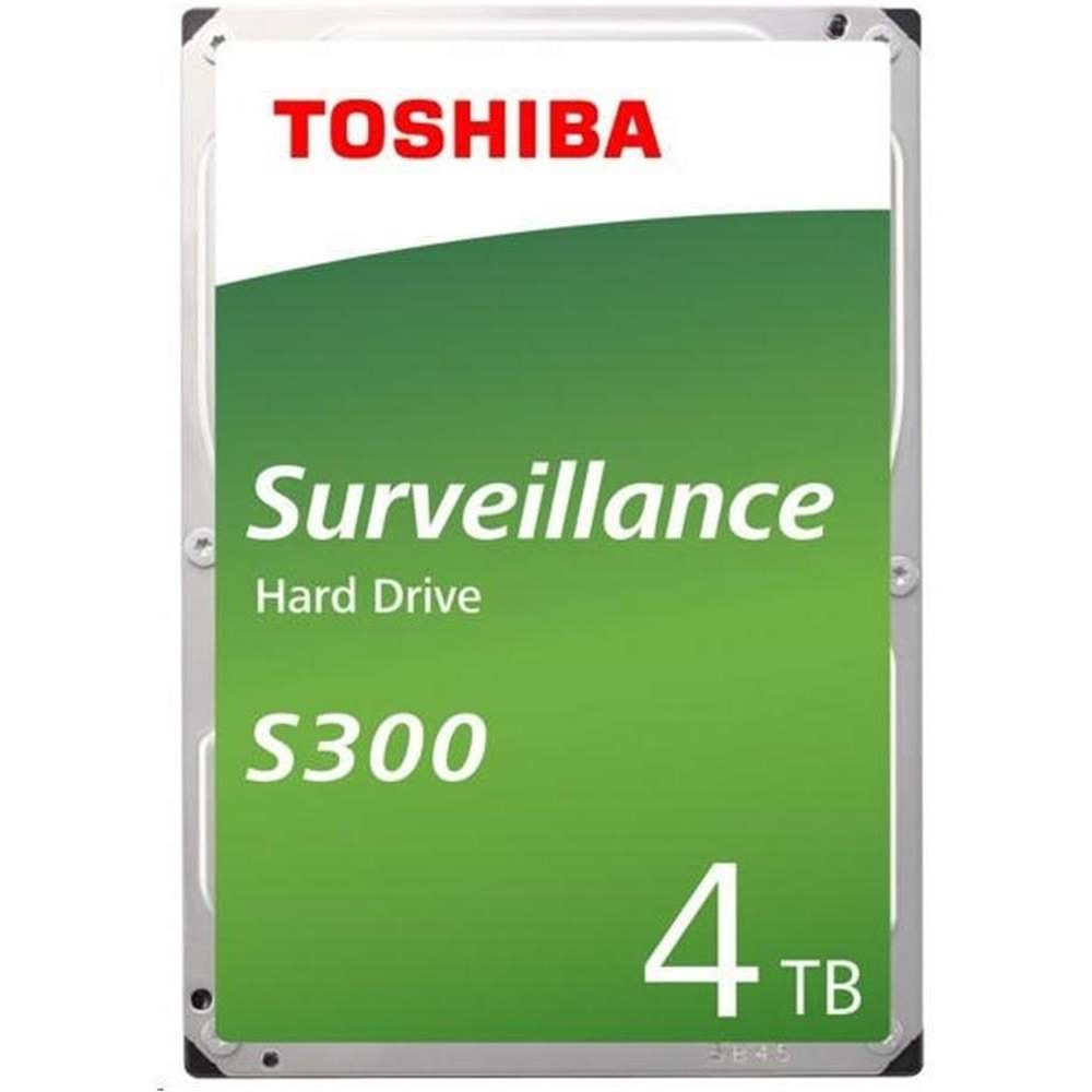 Toshiba 4TB HDWT840UZSVA S300 3.5 5400rpm Güvenlik 7/24 Harddisk