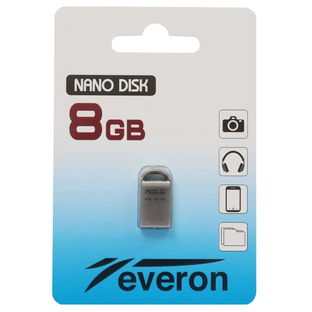 Everon 8 GB Usb 2.0 Mini Metal Flash Bellek