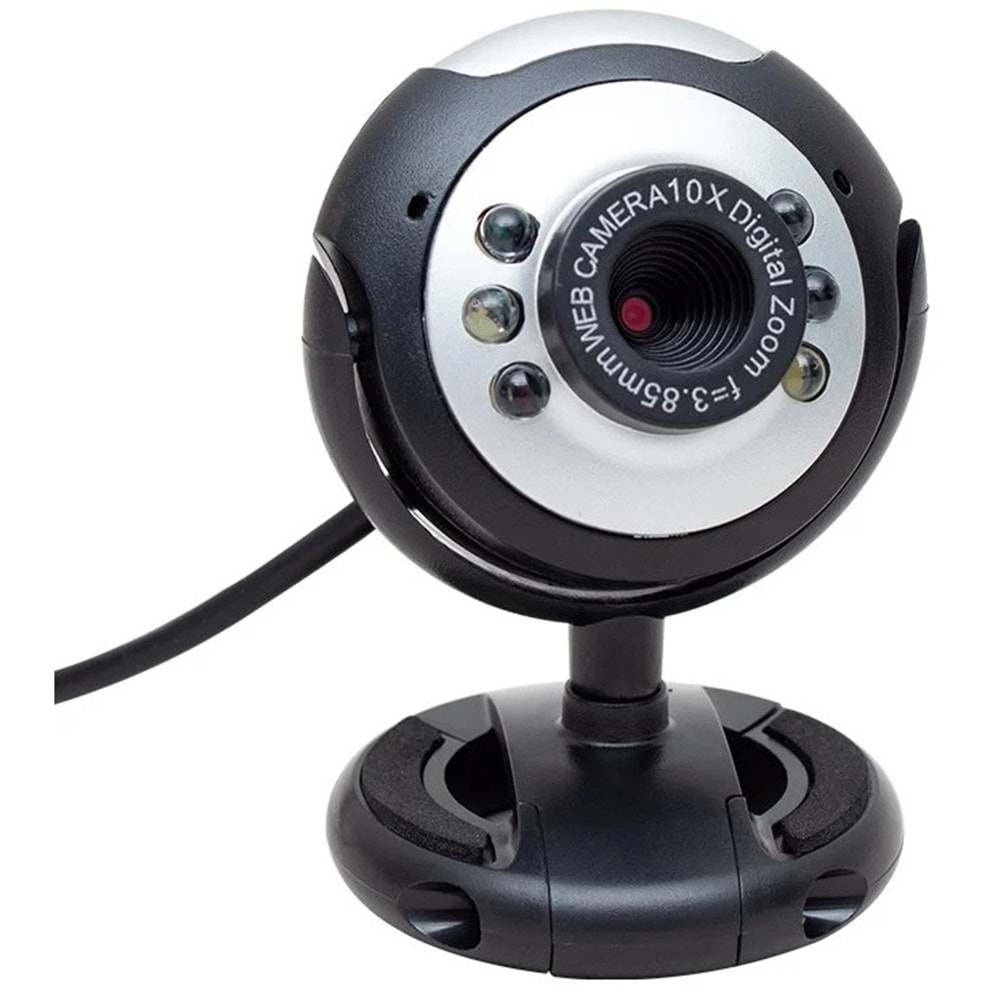 Onex 10x Zoom 6 Ledli Mikrofonlu Pc Webcam