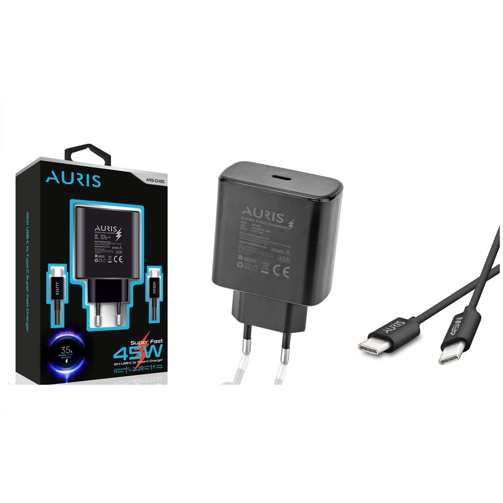 Auris CH35 45W Type-C Set Süper fast