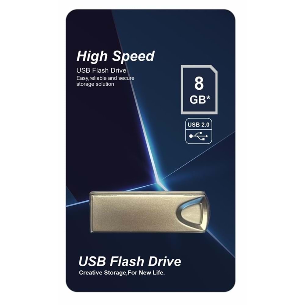 Elba 8GB Metal 2.0 Usb Flash Bellek