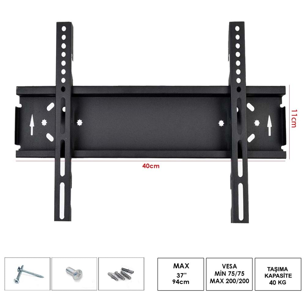 Lcd Askı Aparatı Sabit 37-42 İnç 94-106cm
