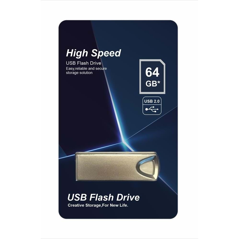 Elba 64GB Metal 2.0 USB Flash Bellek