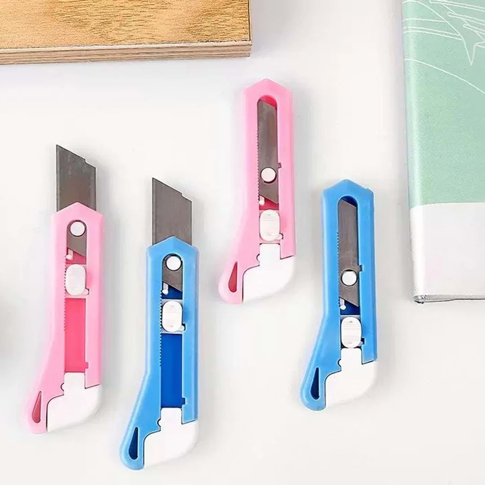 Çelik Bıçaklı Mini Tekli Falçata Maket Bıçağı