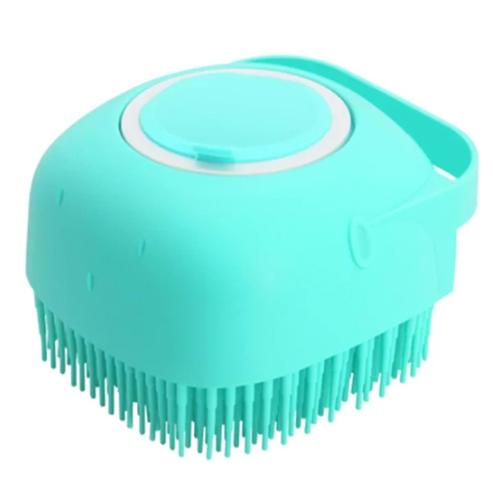 Çok Amaçlı Yumuşak Silikon Duş Lifi - Sabun Jel Şampuan Hazneli