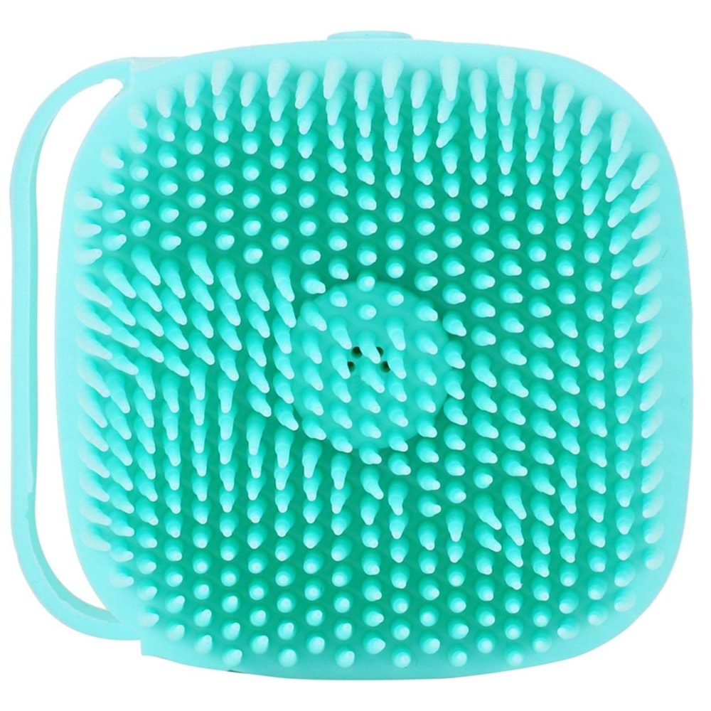 Çok Amaçlı Yumuşak Silikon Duş Lifi - Sabun Jel Şampuan Hazneli