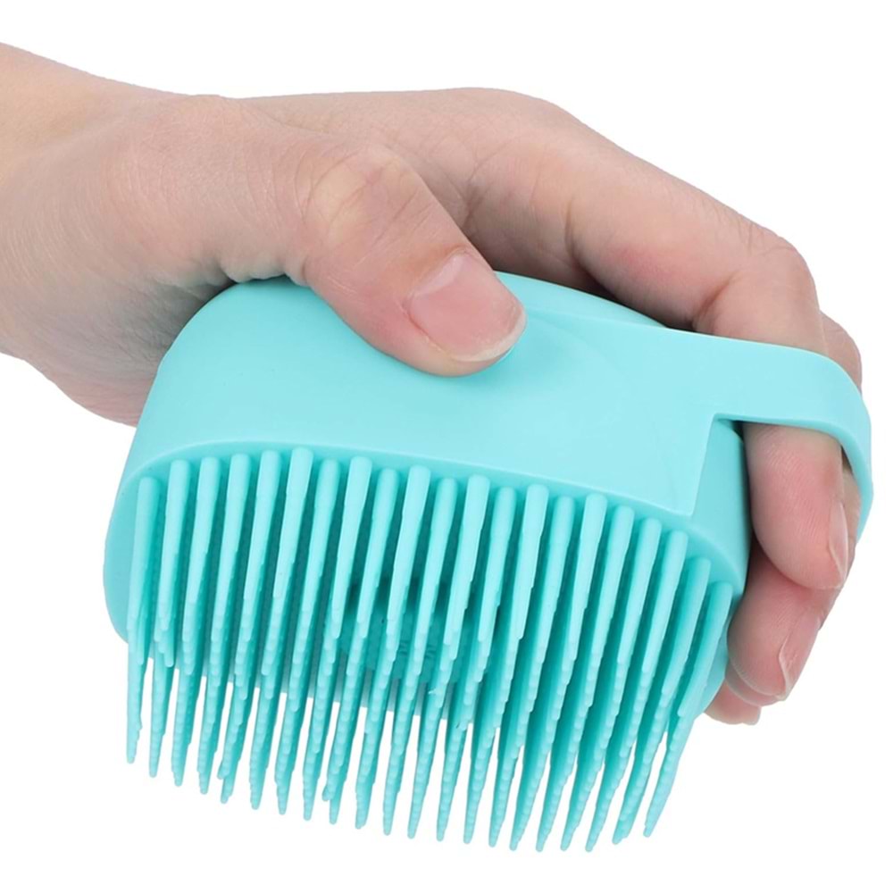 Çok Amaçlı Yumuşak Silikon Duş Lifi - Sabun Jel Şampuan Hazneli