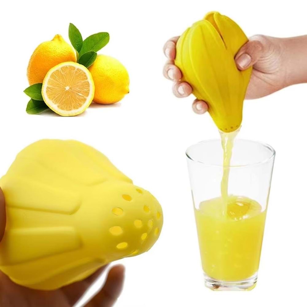 Silikon Limon Portakal Üzüm Sıkacağı