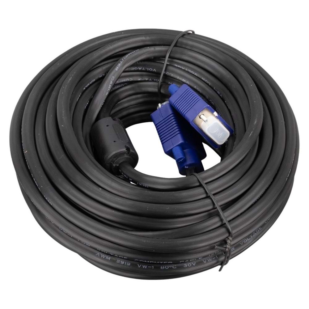 15Pin Erkek/Erkek 15 Metre Vga Kablo