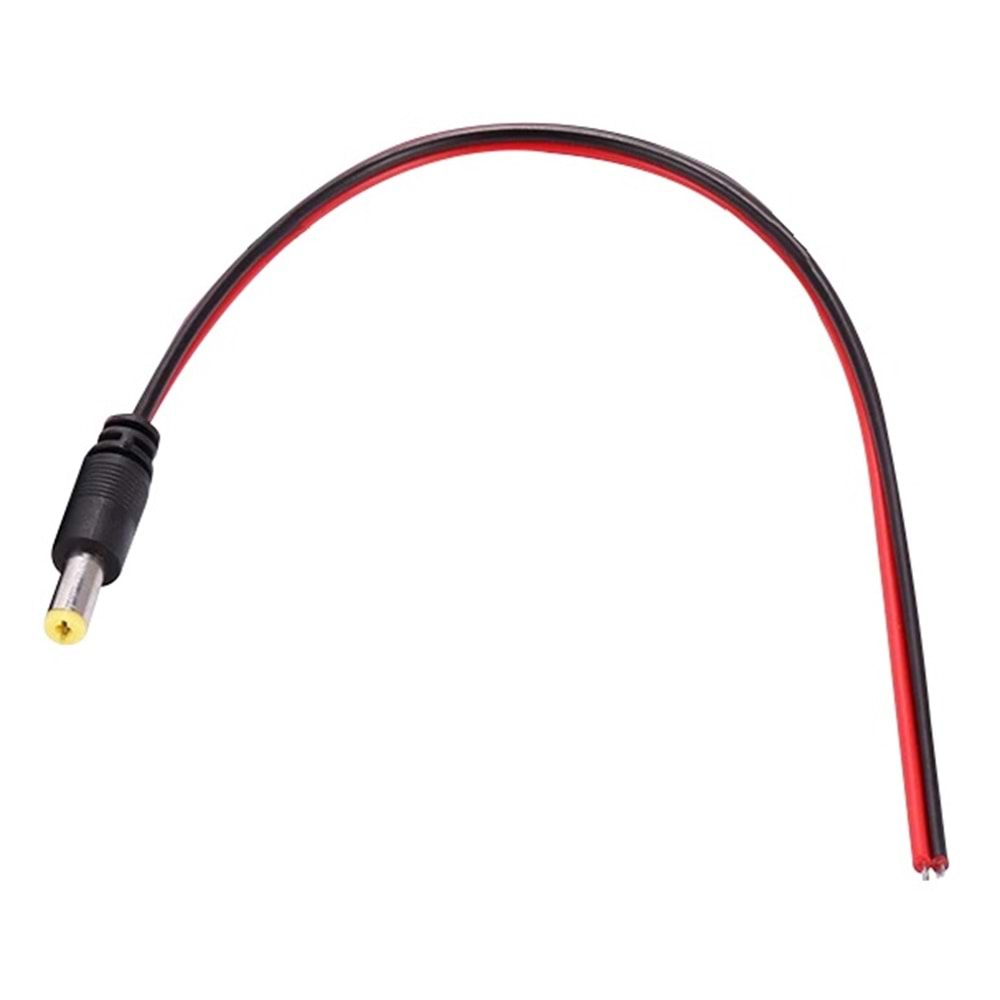 Kablolu Tek Uçlu Kamera İçin 20cm. Dc Power Jack