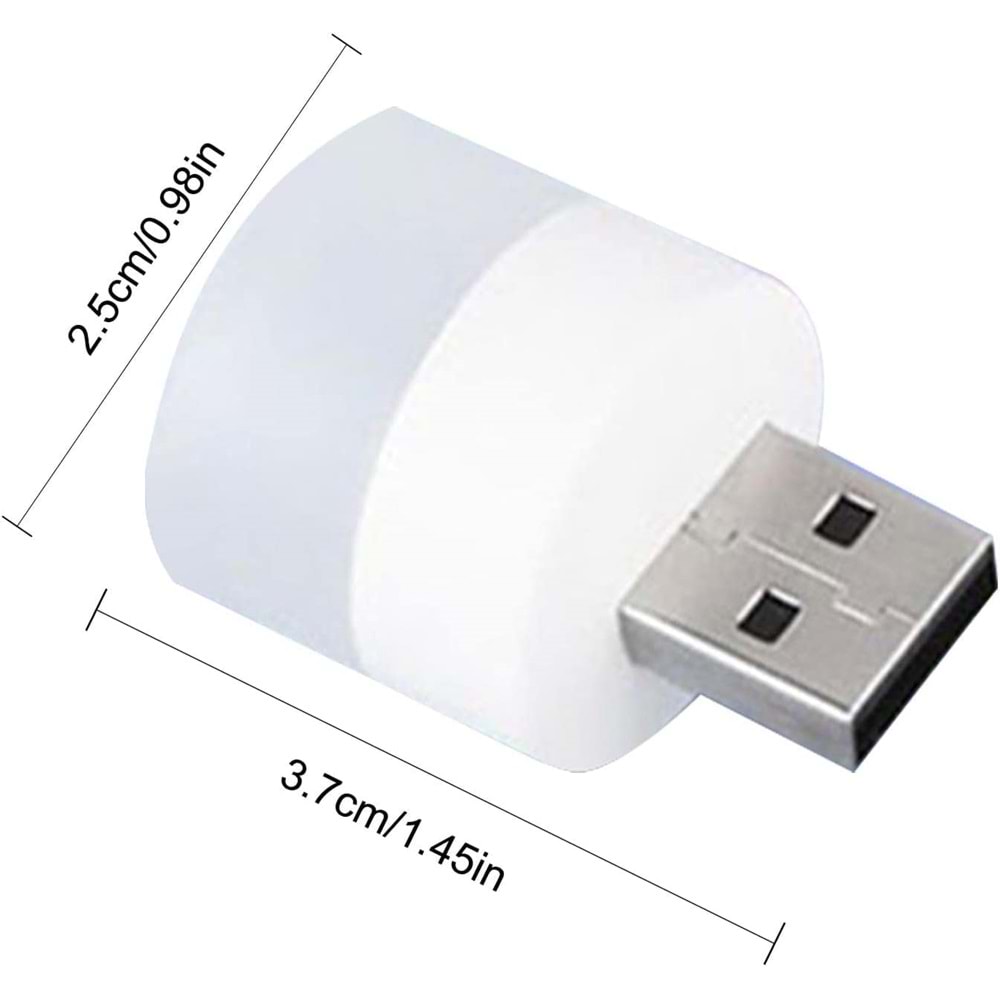 Usb Led Küçük Beyaz Işık Lamba