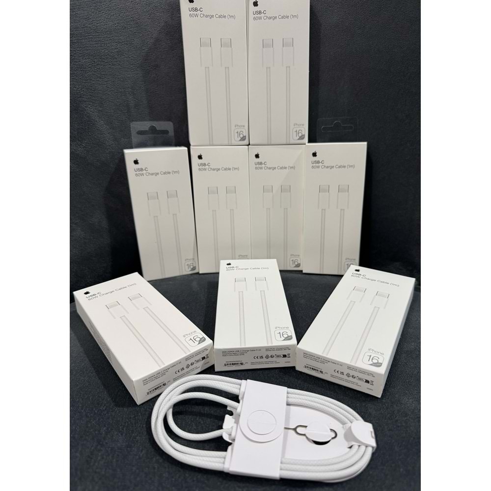 Onex iPhone16 Type-c To Type-c Kutulu 60w İğneli Hasır Kablo