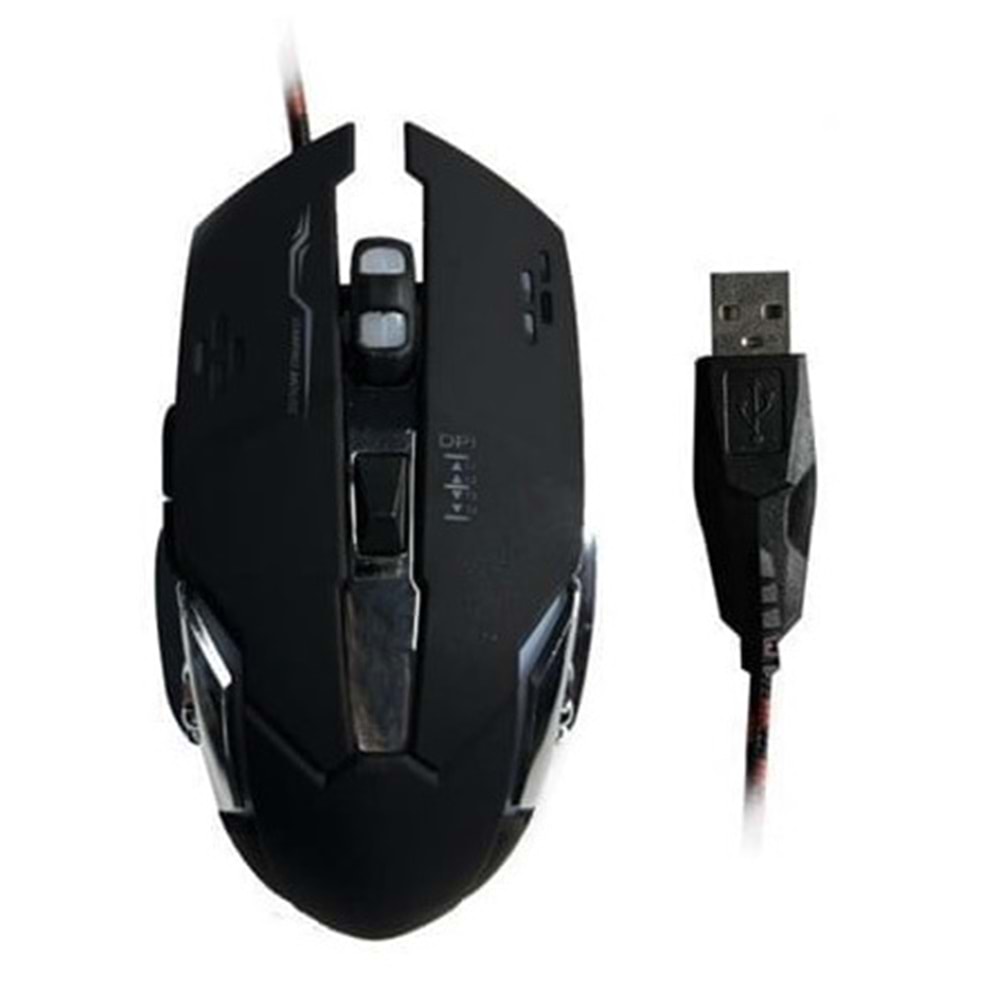 Torima 6 Button RGb Legend Siyah Gaming Oyuncu Mouse (1,5mt Örgülü Kablo)