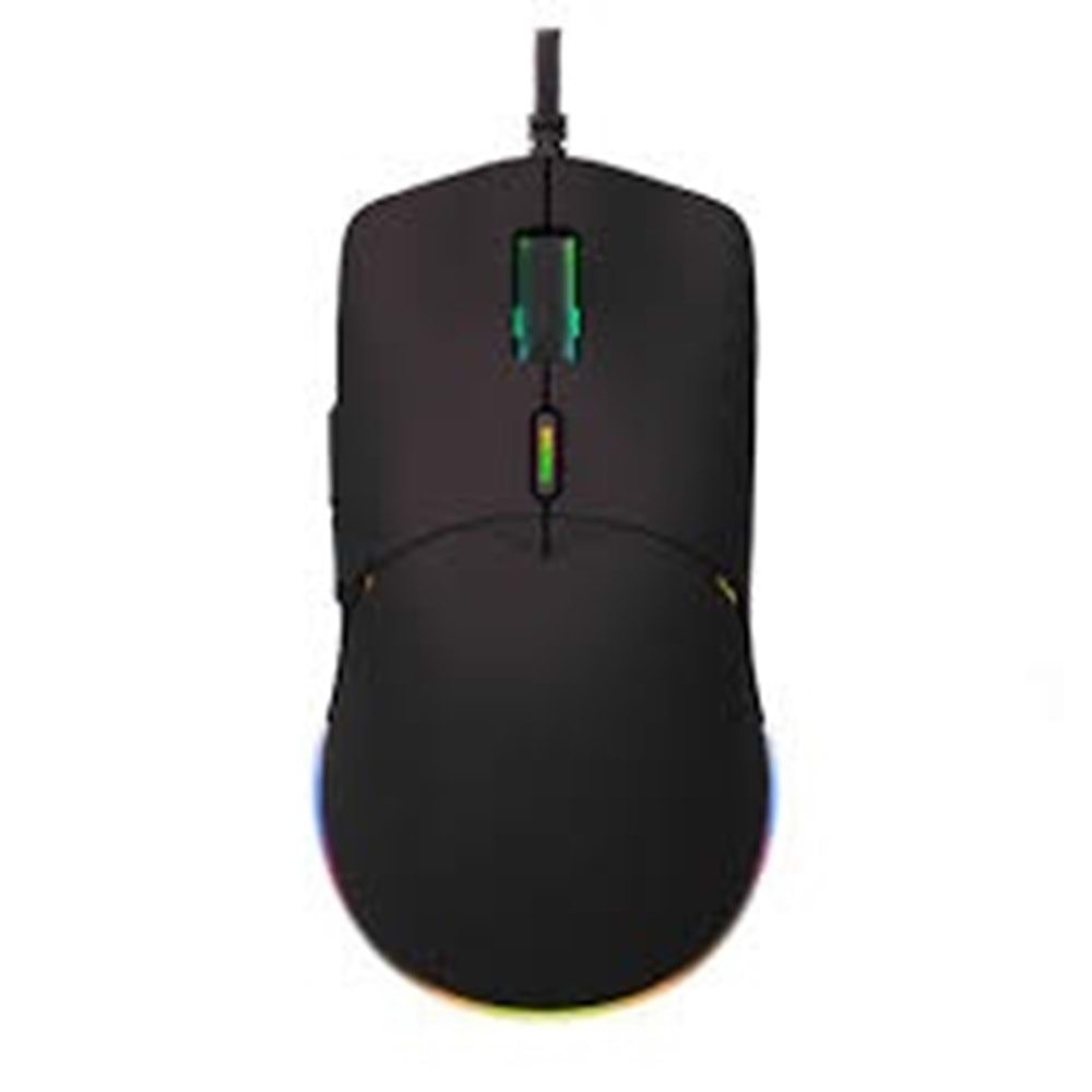 M80 Ergonomik Oyun Faresi - RGB Arka Işık - 8800 DPI - 6 Düğme - 3 milyon tıklama ömrü - 69 g ağırlığında | Siyah