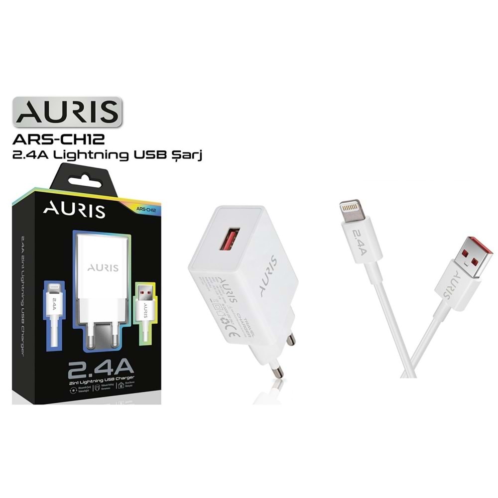 Auris ARS-CH12 12W 2.4A İphone Ev Şarj Aleti