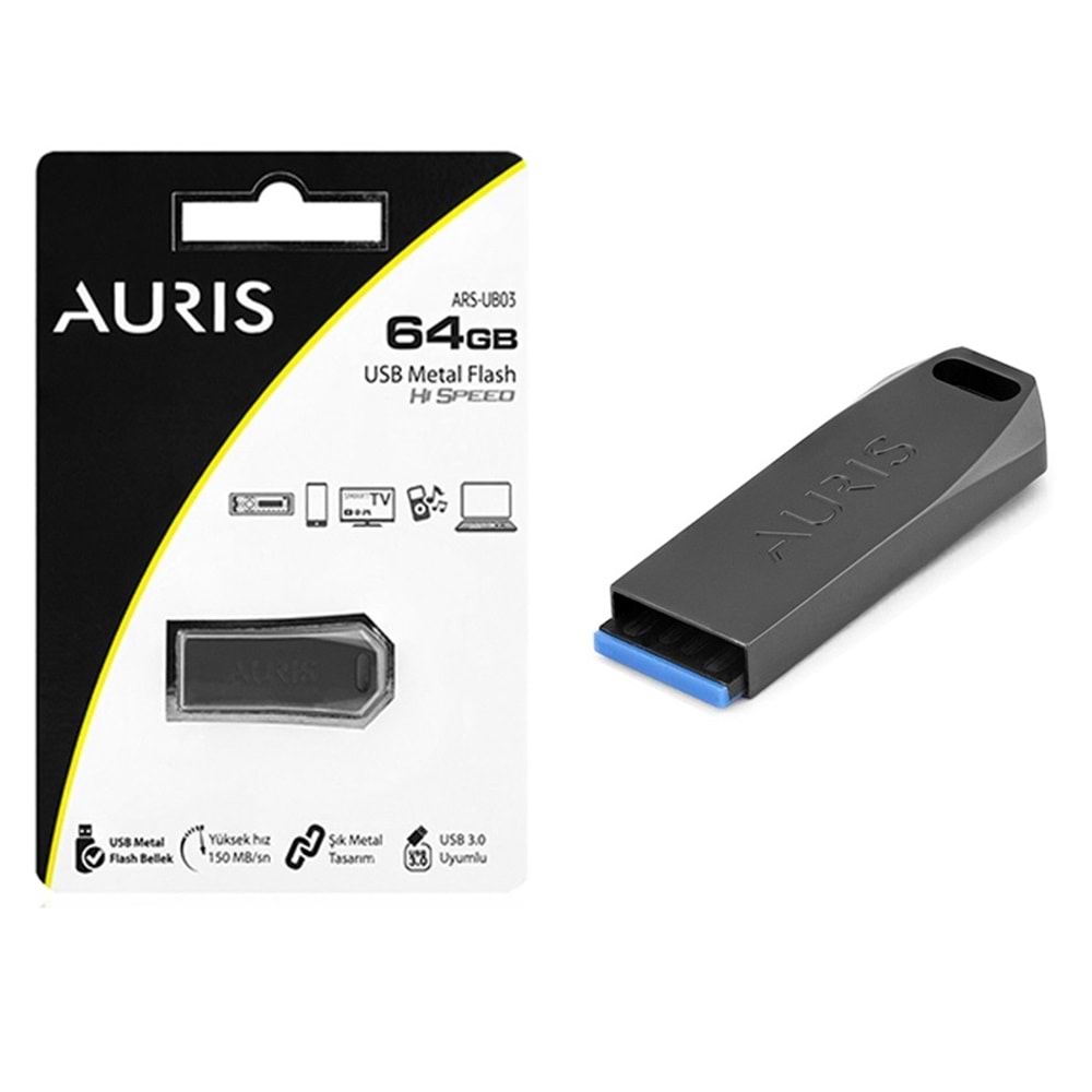 Auris 64GB Metal Usb 3.0 Usb Bellek