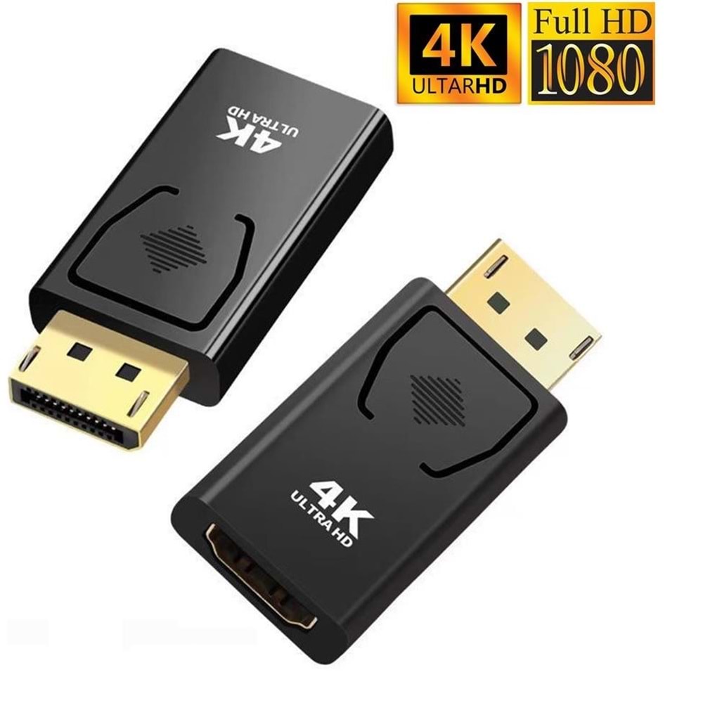 Alfanet 4K Destekli Displayport Hdmi Çevirici Dönüştürücü Adaptör