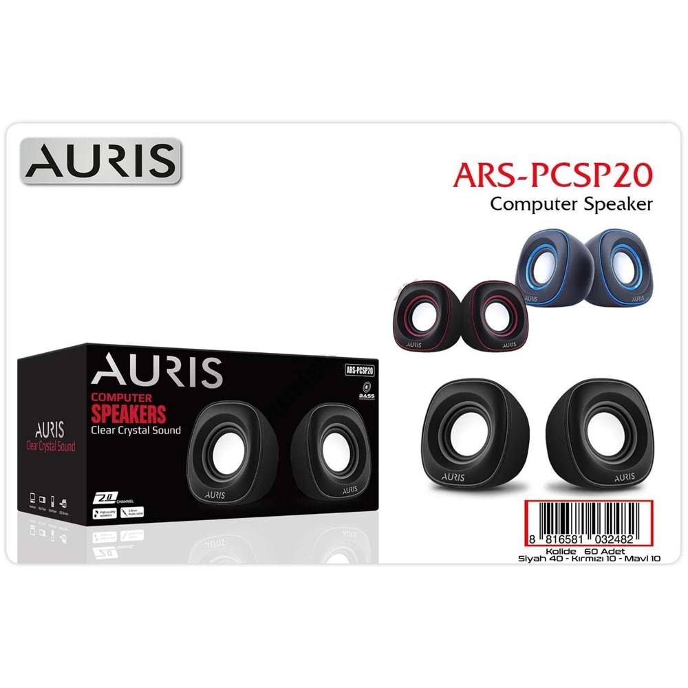 Auris P20 1+1 Usb Bilgisayar Hoparlörü Speaker