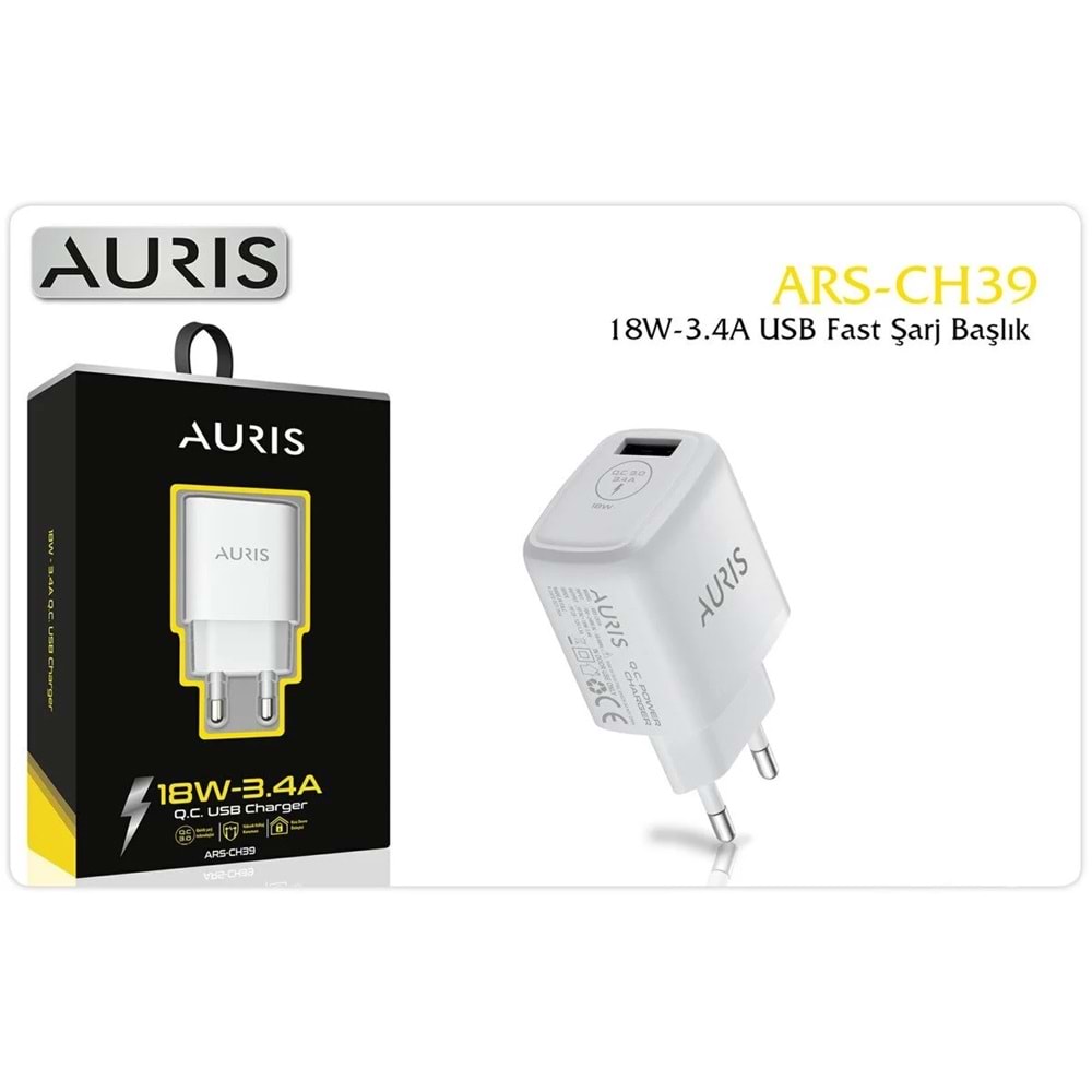 Auris CH39 18W Type-c Fast Hızlı Ev Şarj Başlığı