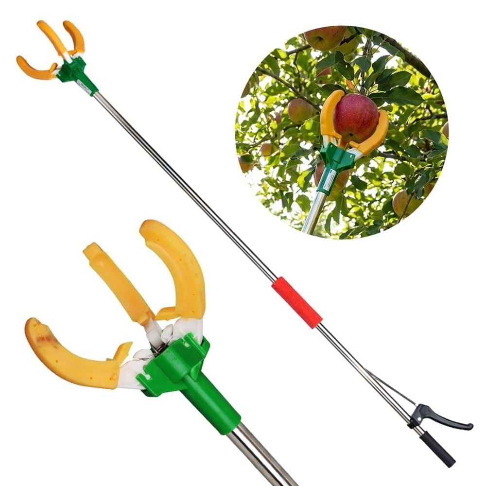Çok Fonksiyonlu 1.5 Metre Yüksek Dal Meyve Toplama Aleti