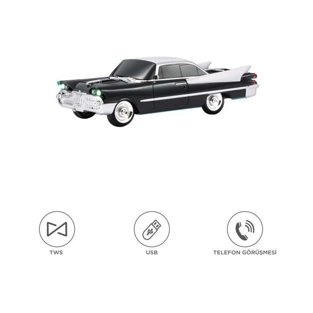 D86 Klasik Araba Usb-Tf-Fm Radyo Bluetooth Hoparlör Müzik Kutusu