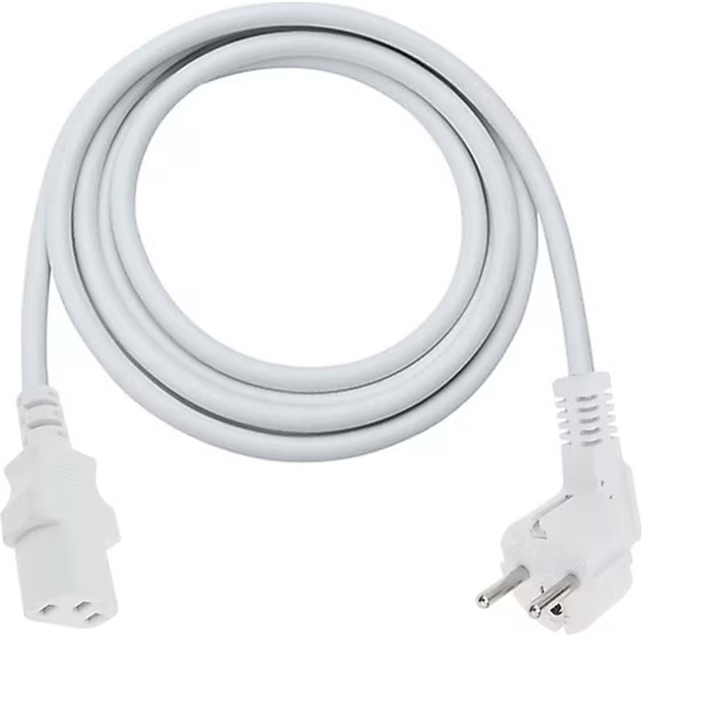 1.5mt. Gold 0.75mm Ekstra Kalın Beyaz Renk Kasa Power Kablo Poşetsiz