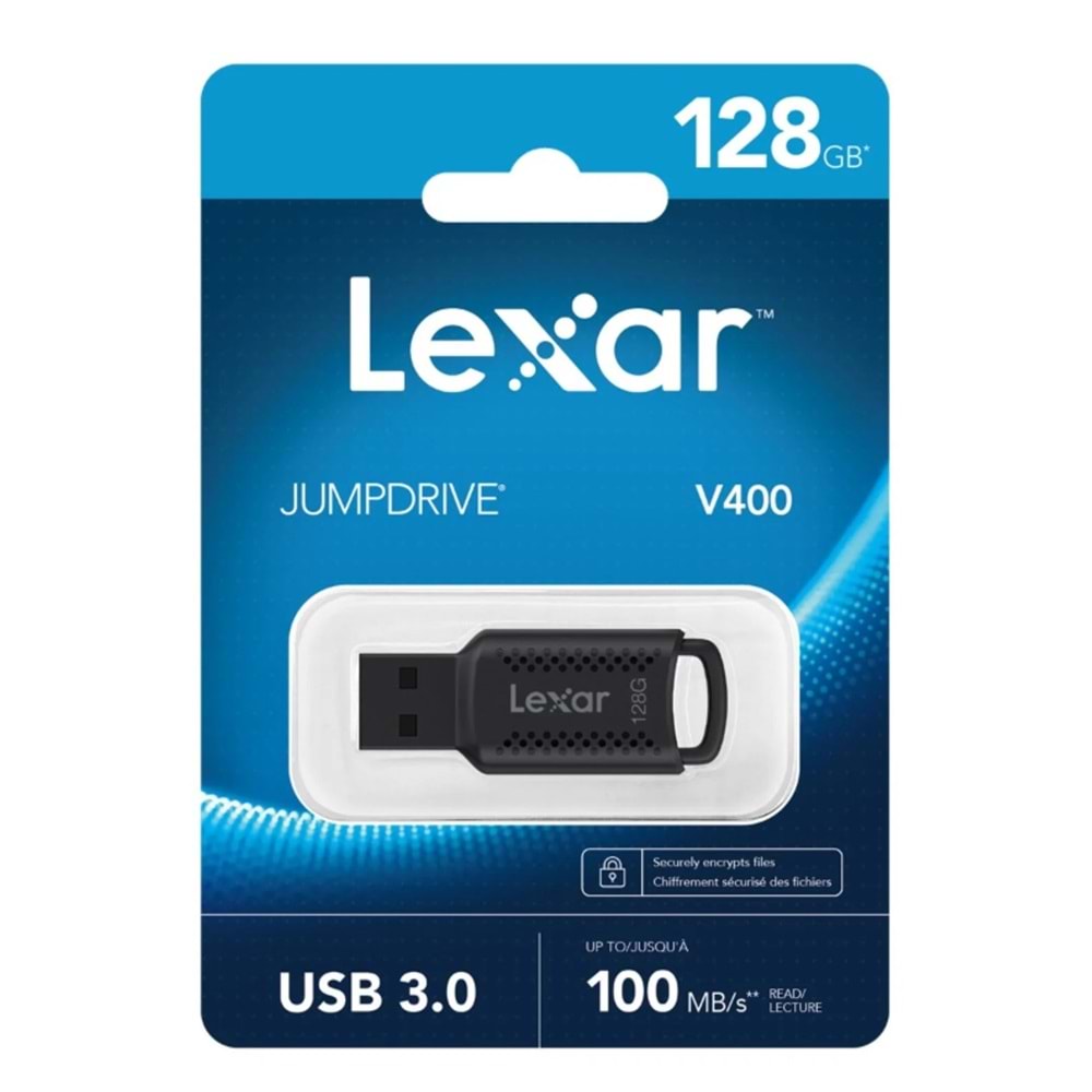 Lexar 128 GB JumpDrive V400 Hızlı Veri Aktarımı ile 100 MB/s Depolama Alanı USB 3.0 Usb Flash Bellek