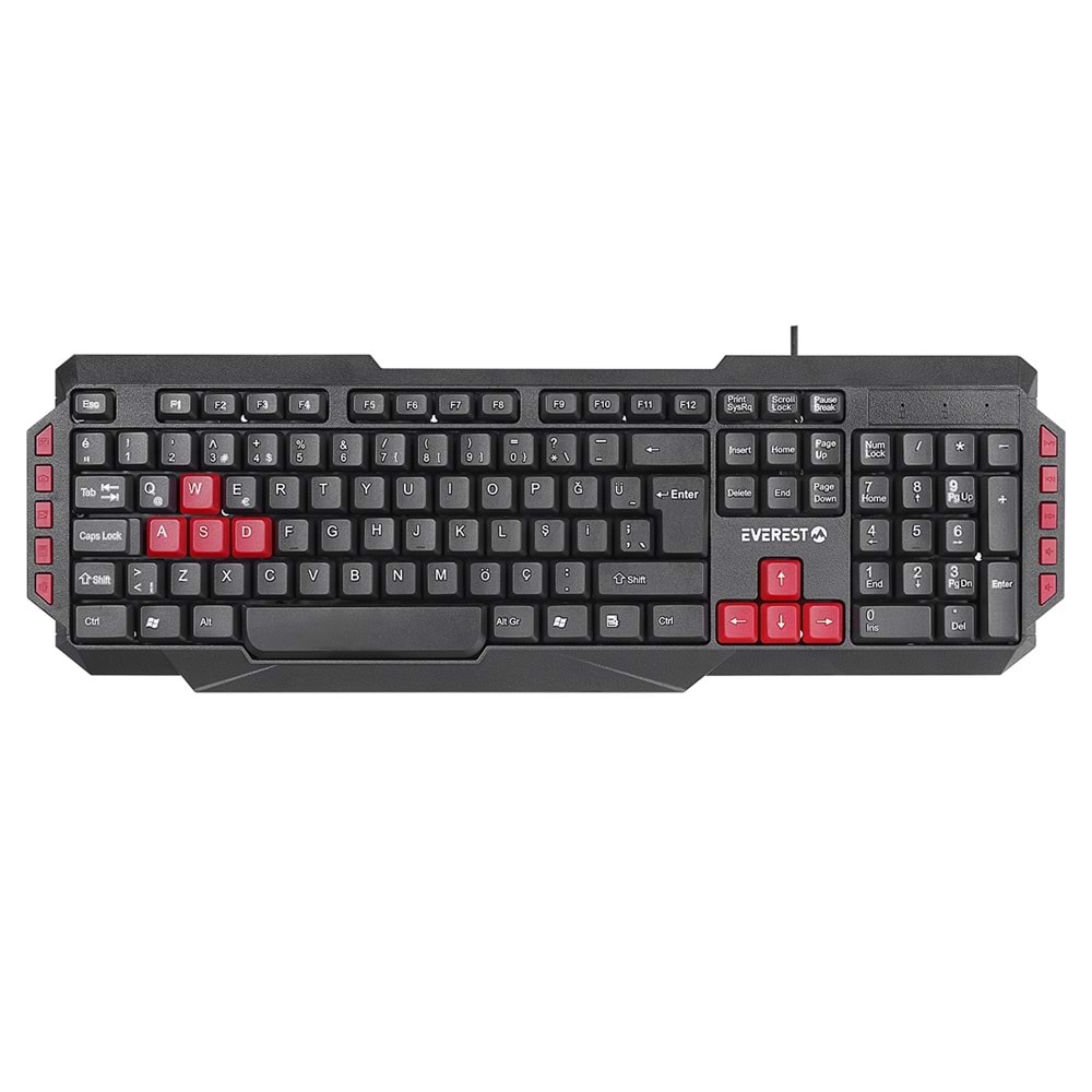 Everest Armor Siyah USB Q Gaming Oyuncu Klavyesi