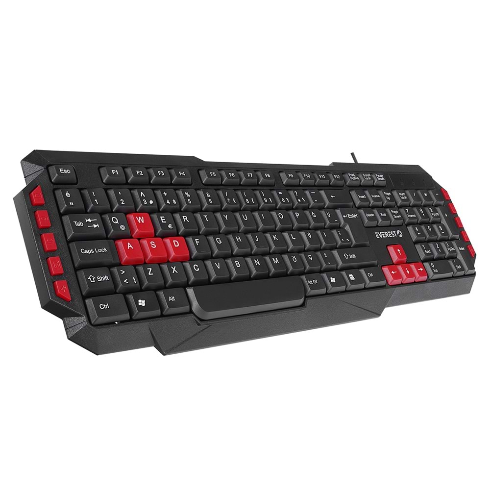 Everest Armor Siyah USB Q Gaming Oyuncu Klavyesi