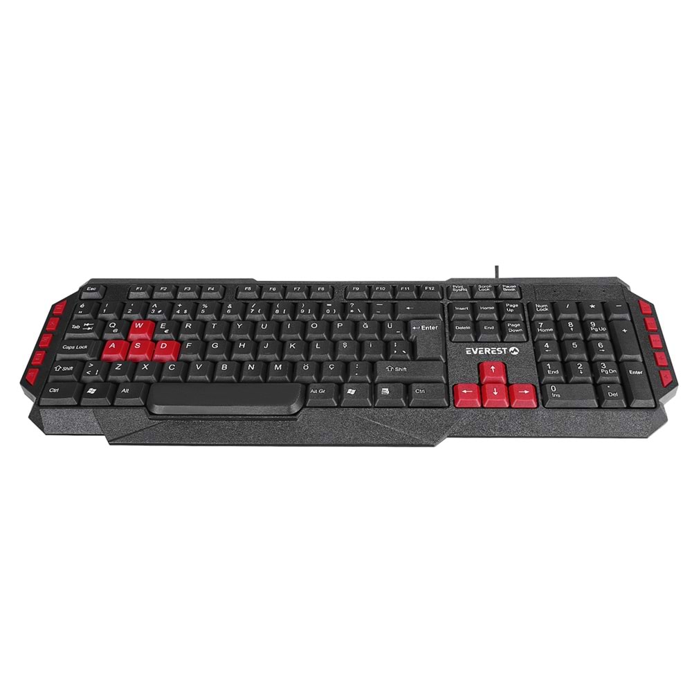 Everest Armor Siyah USB Q Gaming Oyuncu Klavyesi