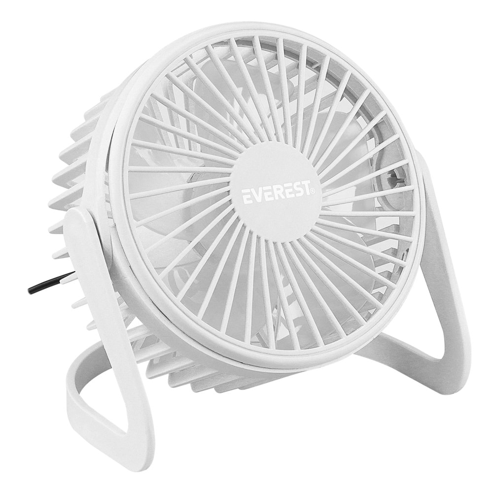 Everest Masaüstü Beyaz Usb Fan (145mmx141mmx105 mm)