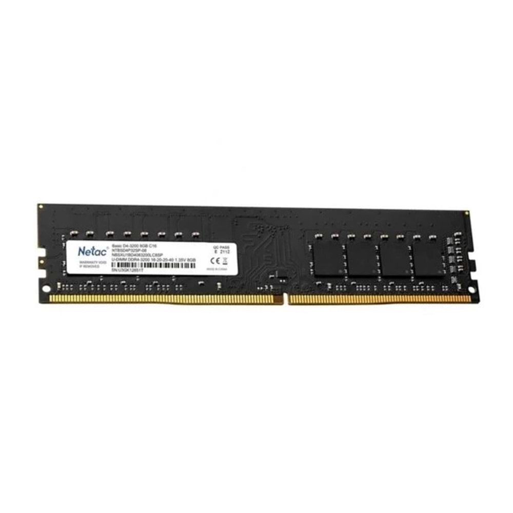 Netac 8GB 1600MHz DDR3 CL11 PC Ram