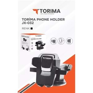 Torima JX-32 Siyah Araç Telefon Braketi Araç Telefon Tutucu