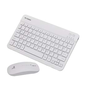 Torima Mini Kablosuz Q Klavye Ve Mouse Beyaz & Siyah Set