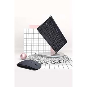 Torima Mini Kablosuz Q Klavye Ve Mouse Beyaz & Siyah Set