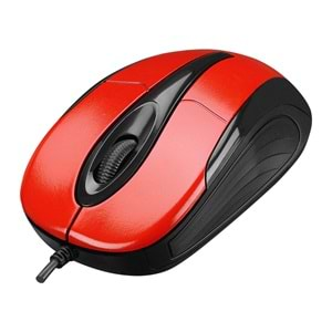 Everest Usb Kablolu Siyah/Kırmızı Mouse